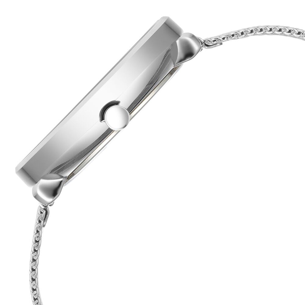 Titan Neo Analog with Day and Date Mother Of Pearl Dial Silver Color  Stainless Steel Strap Watch For Women