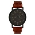 Titan Quartz Analog Black Dial Leather Strap Watch for Men
