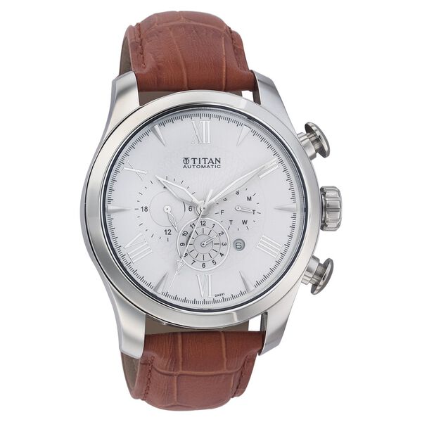 Titan Quartz Analog Silver Dial Watch for Men - image number 0