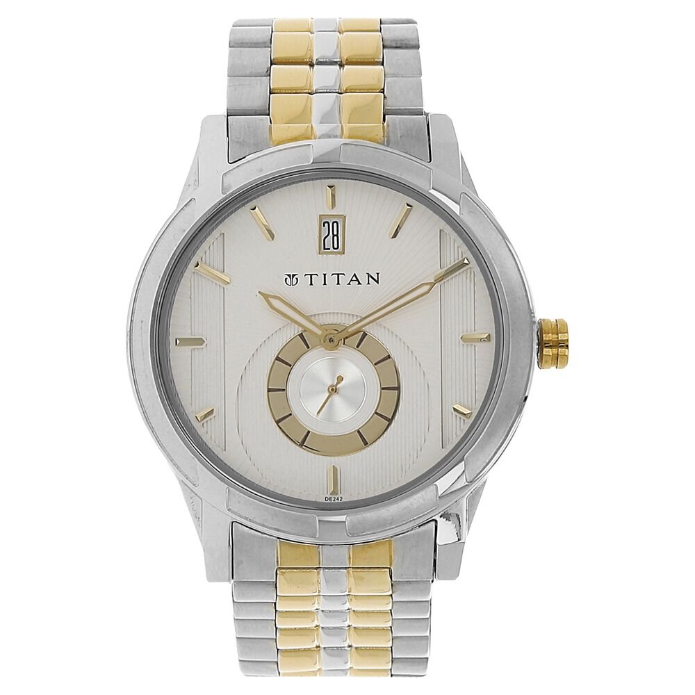 Titan watches silver gold new arrivals
