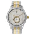 Titan Quartz Analog with Date White Dial Stainless Steel Strap Watch for Men