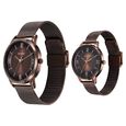 Titan Bandhan Quartz Analog Brown Dial Stainless Steel Strap Watch for Couple - image number 2