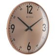Sunray Finish Slim Wall Clock in Rose Gold - 36 cm x 36 cm (Medium) - image number 2