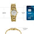 Poze Poze Quartz Analog Off White Dial Golden Metal Strap Watch For Women - image number 3