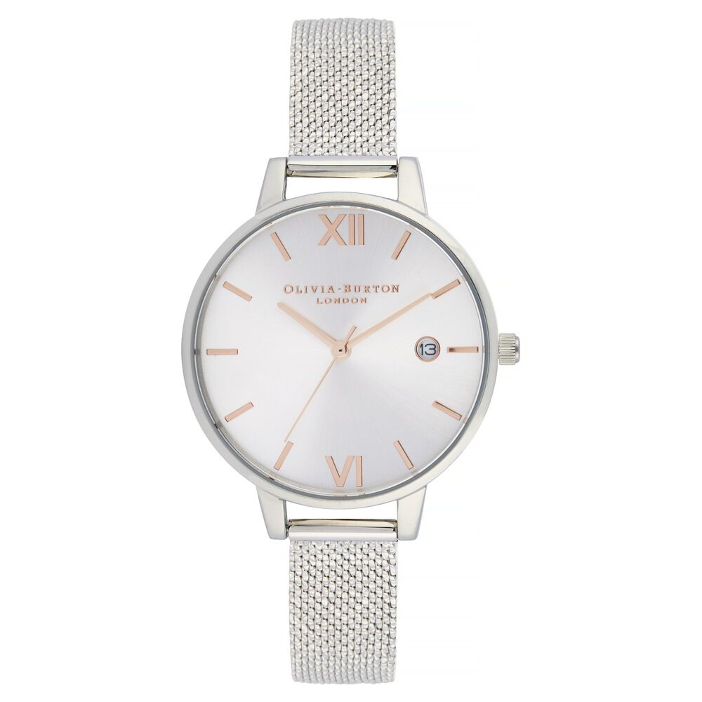 Olivia burton store metal strap watch