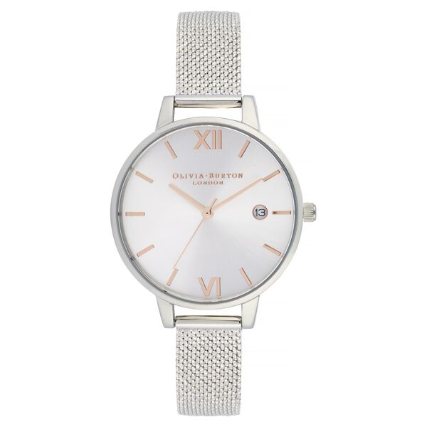 Olivia Burton Quartz Analog Silver Dial Stainless Steel Strap Watch for Women - image number 0