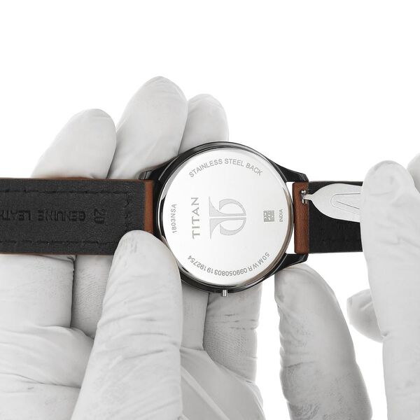 20 mm Tan Genuine Leather Straps for Men - image number 5