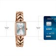 Poze By Sonata Quartz Analog Silver Dial Rose Gold Metal Strap Watch For Women - image number 3