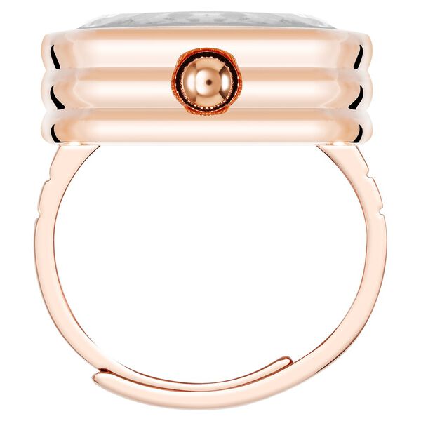 Anne Klein Quartz Analog Pink Dial Rose Gold Metal Ring Watch For Women - image number 2