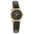 Titan Quartz Analog Black Dial Leather Strap Watch for Women - image number 0