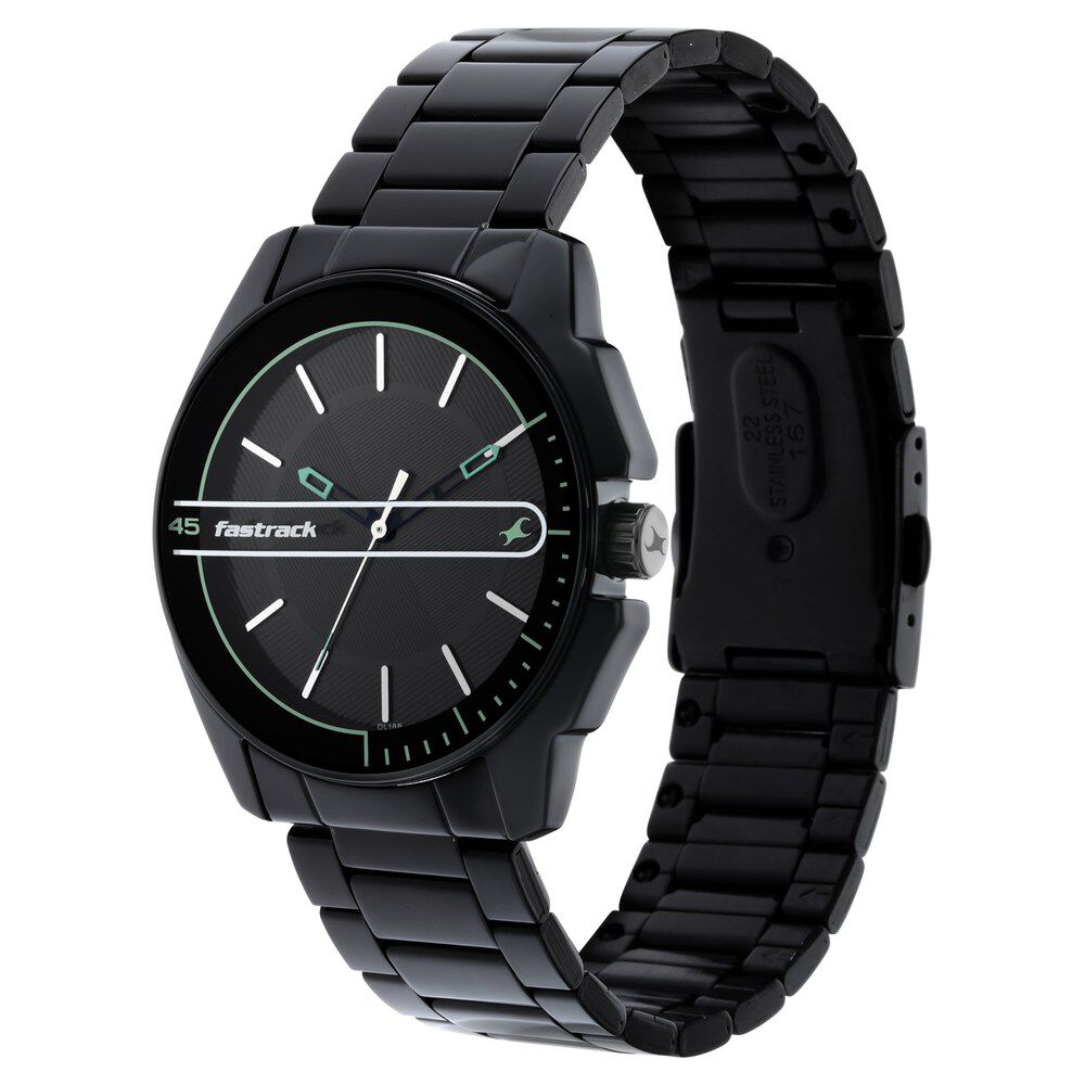 Buy Online Fastrack Wear Your Look Quartz Analog Black Dial Metal