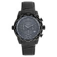 Xylys Swiss Chronograph Black Leather Strap and Black Dial Watch For Men - image number 0