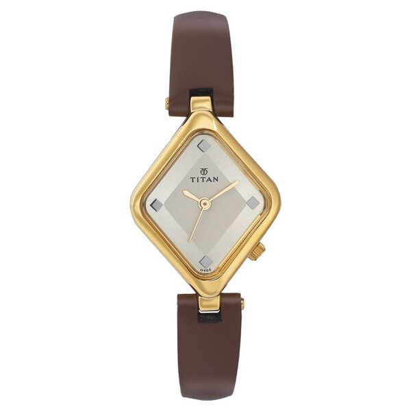 Titan Quartz Analog Champagne Dial Watch for Women - image number 0