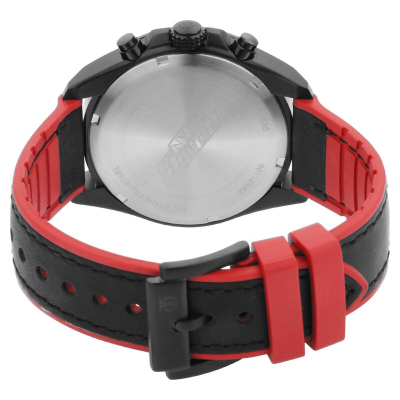 Titan Octane Hyper Lume Black Dial Chronograph Leather Strap Watch for Men - image number 4