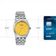 Sonata Poze Quartz Analog Yellow Dial Silver Colour Stainless Steel Strap Watch For Men - image number 3