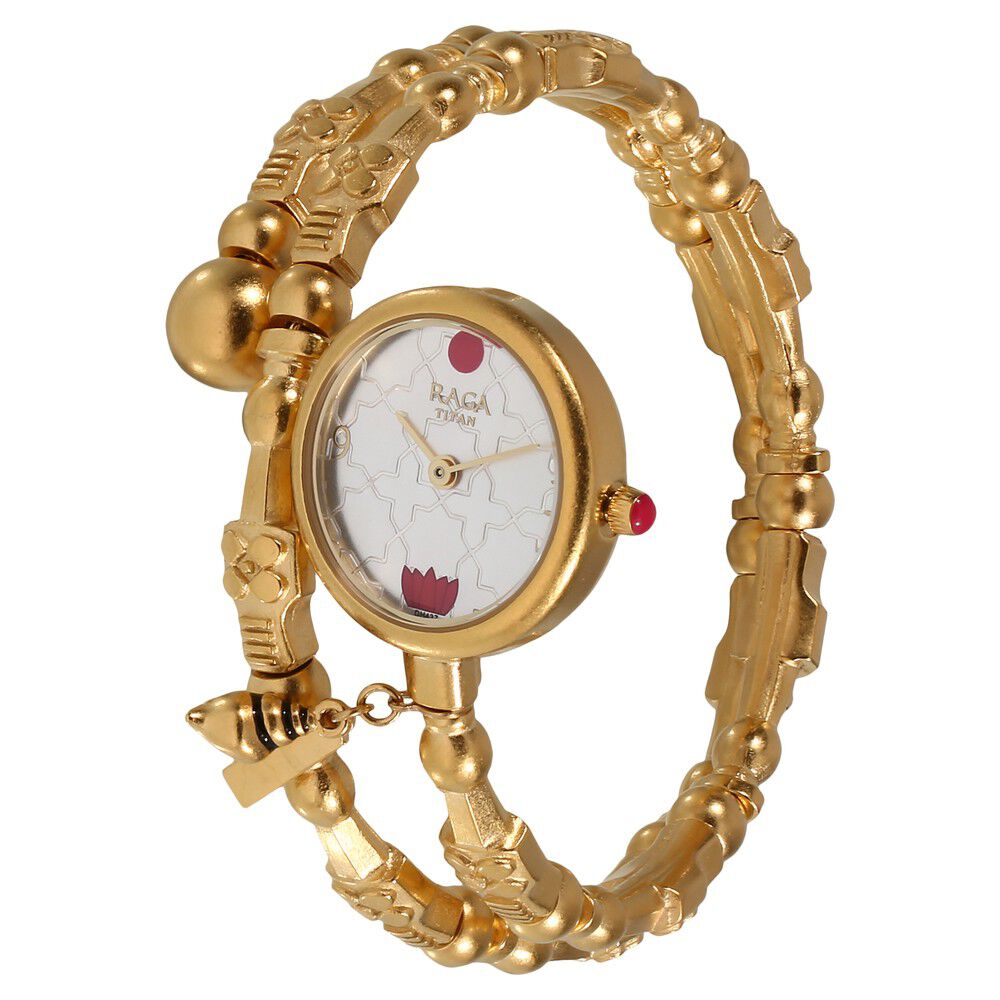 Buy Online Titan Raga X Masaba Silver Dial Analog Metal Strap Watch for Women 95074ym01 Titan