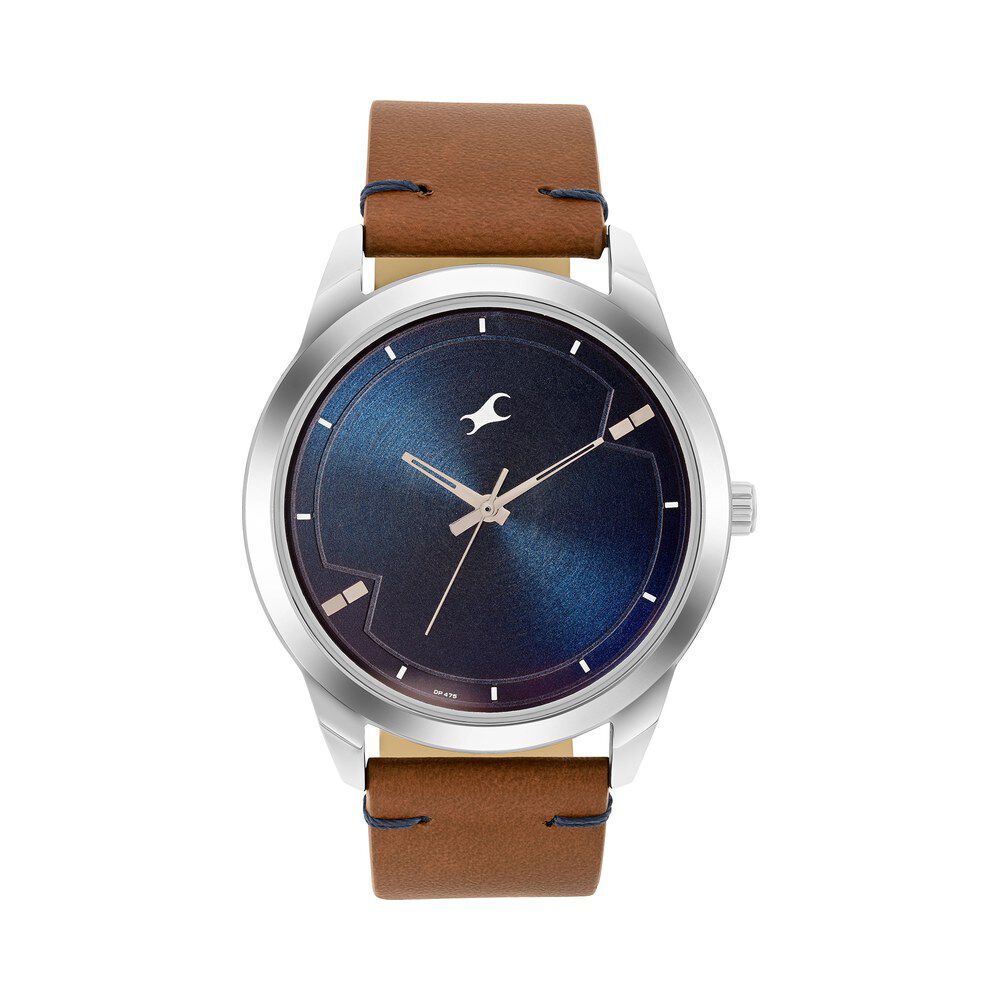 Buy Online Fastrack Stunners Quartz Analog Blue dial Leather Strap