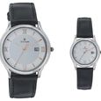 Titan Quartz Analog with Date Silver Dial Watch for Couple - image number 0