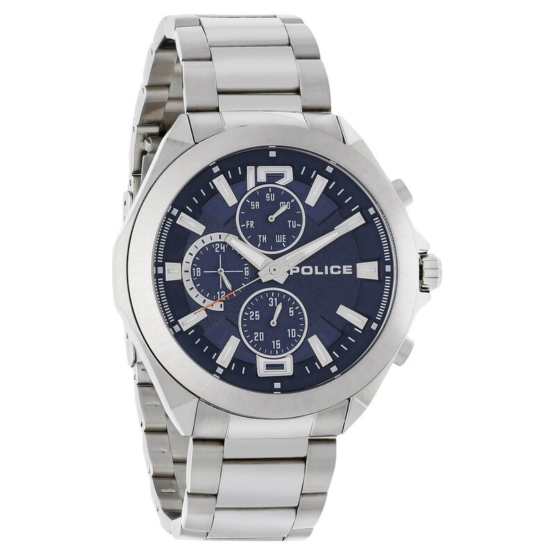 Police Quartz Multifunction Blue Dial Stainless Steel Strap Watch for Men - image number 1