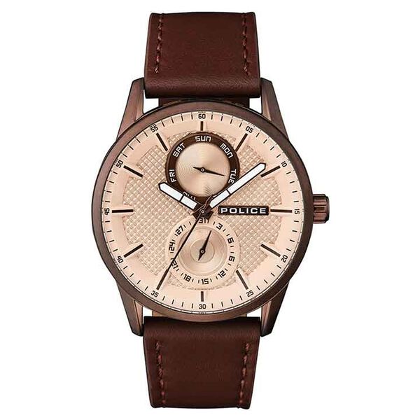 Brown Dial Stainless Steel Strap Watch for Men - image number 0
