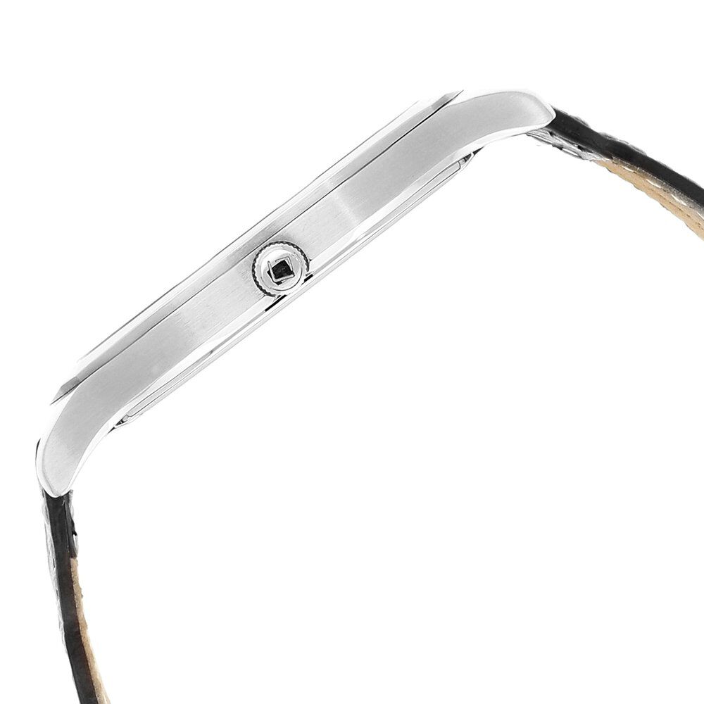 Buy Online Xylys Swiss Analog with Date Black Leather Strap and