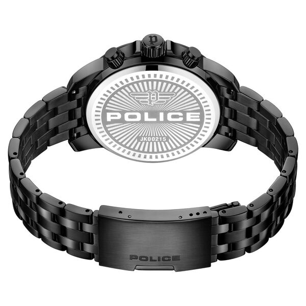 Police Multifunction Black Dial Black Metal Strap Watch For Men - image number 2