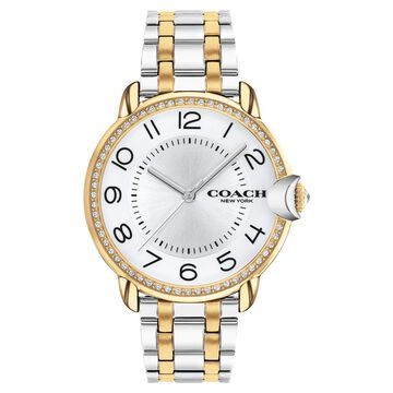 Coach Quartz Analog Silver Dial Stainless Steel Strap Watch for Women