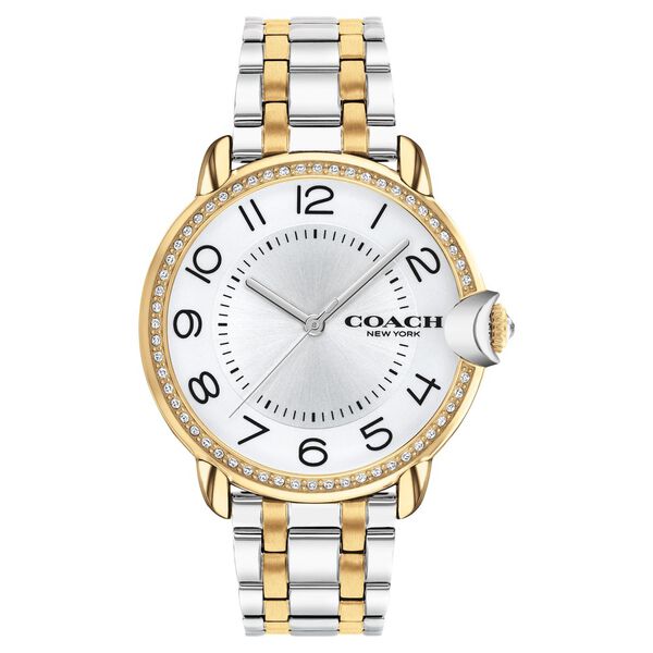 Coach Quartz Analog Silver Dial Stainless Steel Strap Watch for Women - image number 0