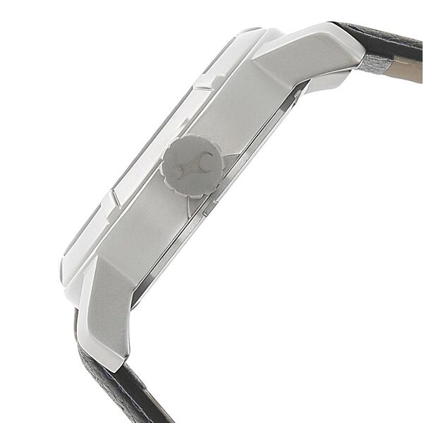 Fastrack Quartz Analog Silver Dial Leather Strap Watch for Guys - image number 2