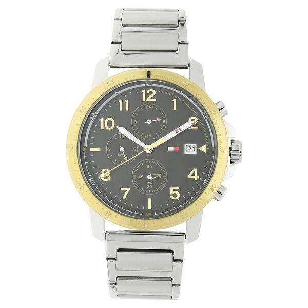 Tommy Hilfiger Quartz Analog Black Dial Stainless Steel Strap Watch for Men - image number 0