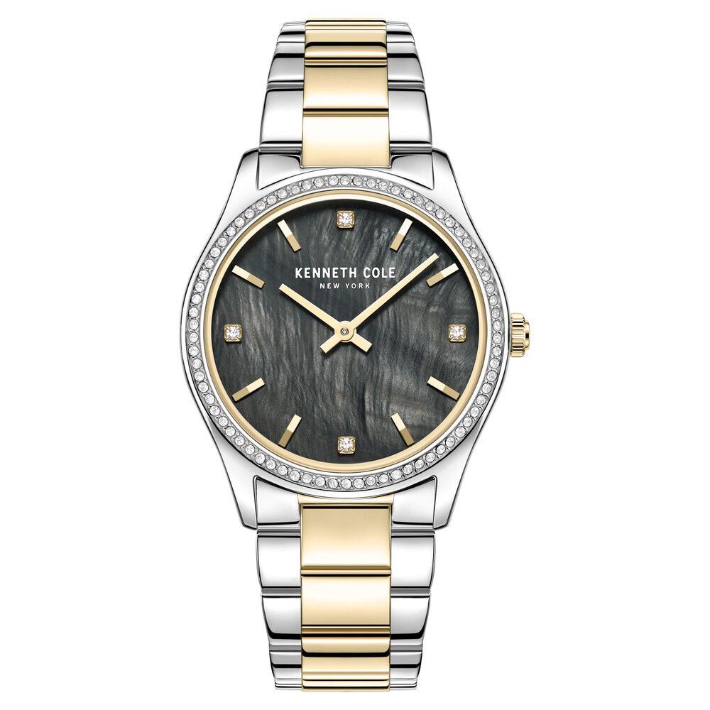 Buy Online Kenneth Cole Quartz Analog Black Dial Stainless Steel