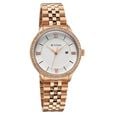 Titan Purple Prestige Quartz Analog with Date White Dial Rose Gold Stainless Steel Strap Watch For Women - image number 1