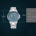 Titan Karishma Quartz Analog with Date Blue Dial Stainless Steel Strap Watch For Men - image number 2