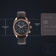 Titan Quartz Multifunction Black Dial Leather Strap Watch for Men - image number 2