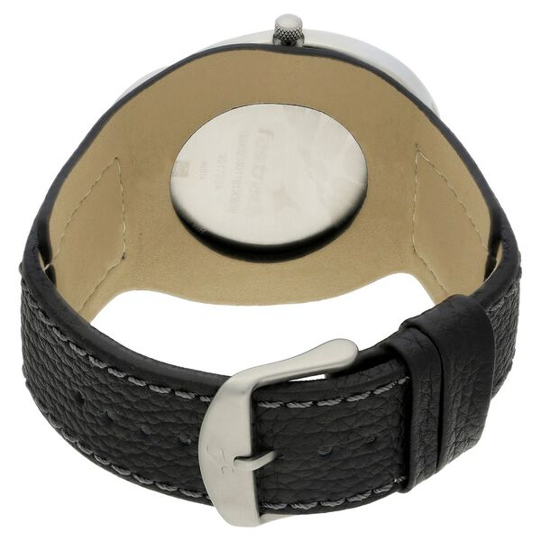 Buy Online Fastrack Quartz Analog Black Dial Leather Strap Watch for ...