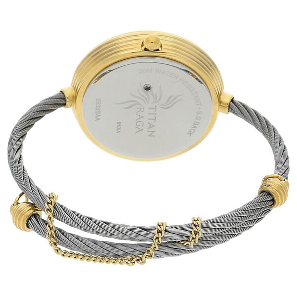 Titan Raga Garden of Eden White Dial Analog Stainless Steel Strap Watch for Women - image number 3