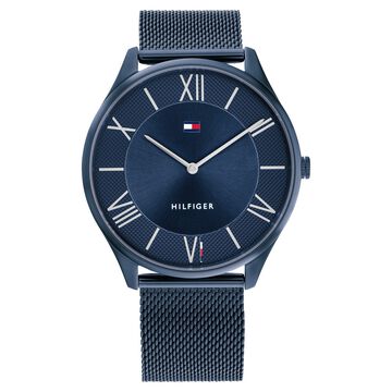 Tommy Hilfiger Blue Dial Blue Stainless Steel Strap Watch for Men
