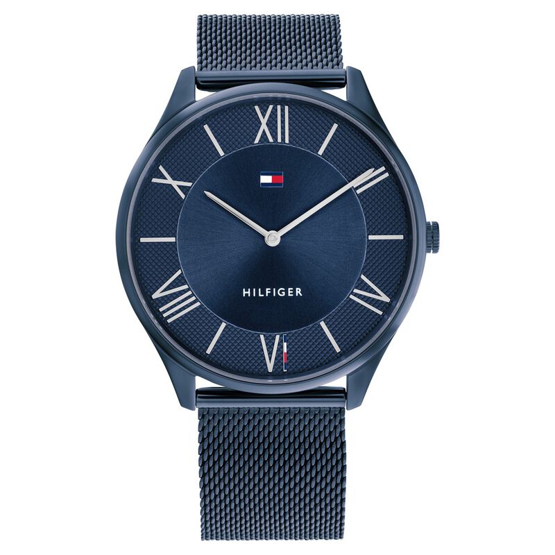 Tommy Hilfiger Blue Dial Blue Stainless Steel Strap Watch for Men - image number 0