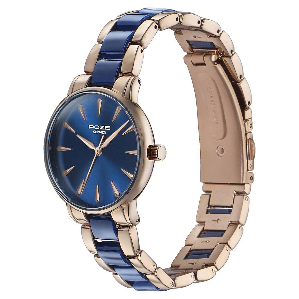 Sonata analog blue dial women's watch cheap
