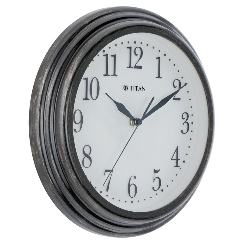 Titan Classic White Wall Clock with Silent Sweep Technology - 30 cm x 30 cm (Medium) - image number 2