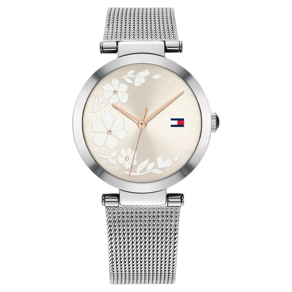 Tommy Hilfiger Quartz Analog Grey Dial Stainless Steel Strap Watch for Women - image number 0