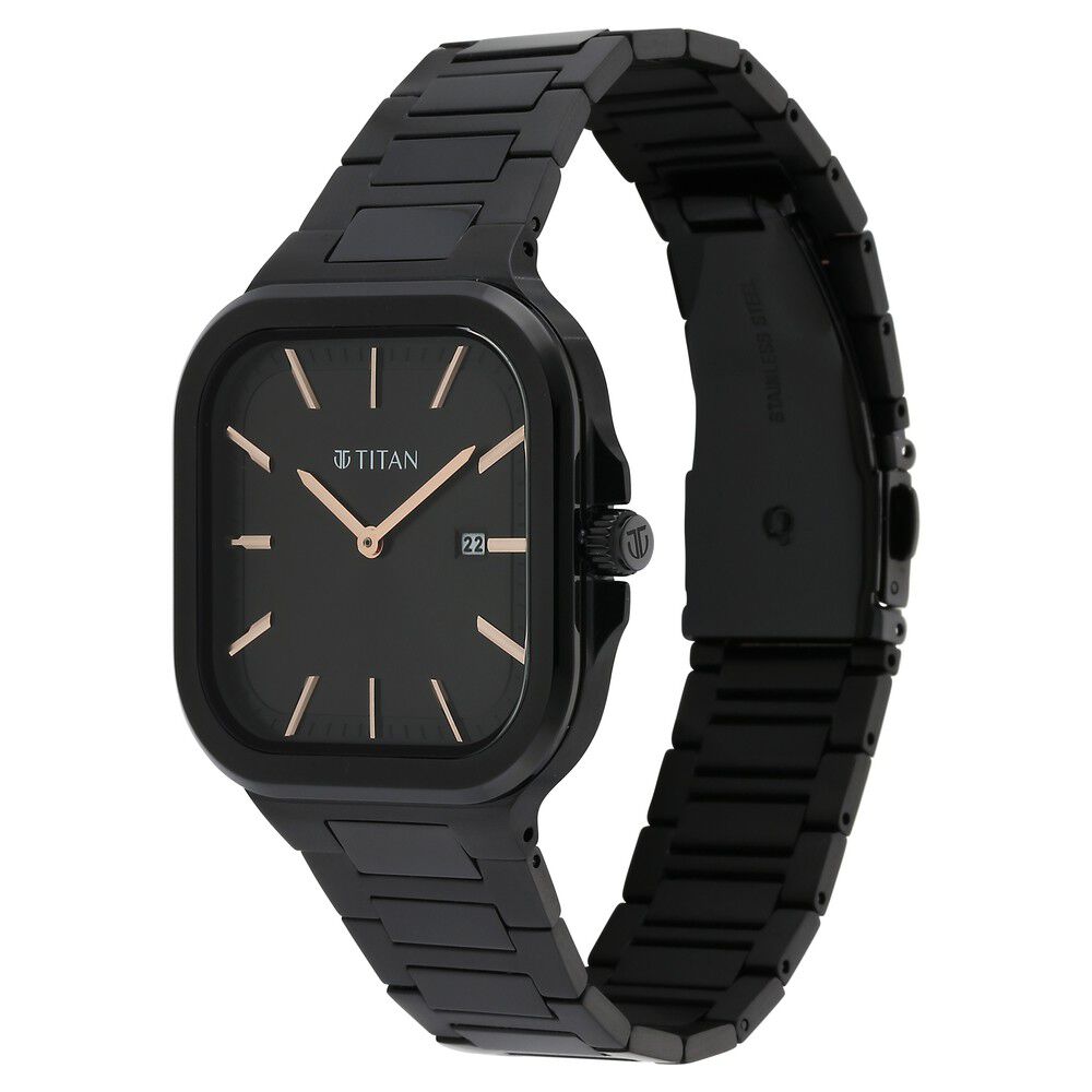 Titan slim square watch deals