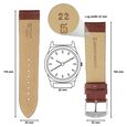 22 mm Tan Genuine Leather Straps for Men - image number 1
