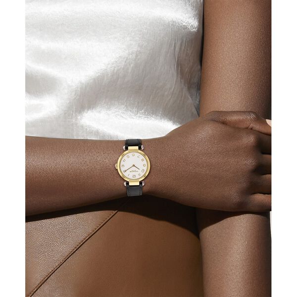 Coach Quartz Analog Brown Dial Leather Strap Watch for Women - image number 2