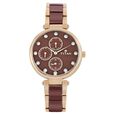Titan Ceramics Red Dial Quartz Multifunction Stainless Steel and Ceramic Strap watch for Women - image number 1