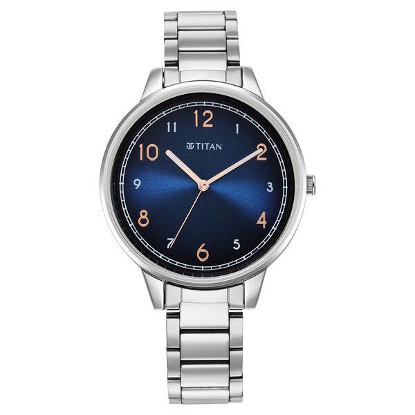 Titan Trendsetters Blue Dial Women Watch With Stainless Steel Strap - image number 1