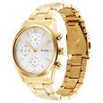 Titan Black and Gold Silver Dial Analog with Day and Date Stainless Steel Strap Watch for Men - image number 2