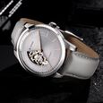 Titan Automatic Sectoral Grey Dial Grey Leather Strap Watch for Men - image number 3