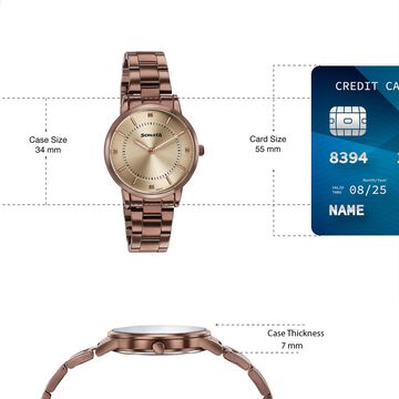Sonata Soulmates Champagne Dial Couple Watch
