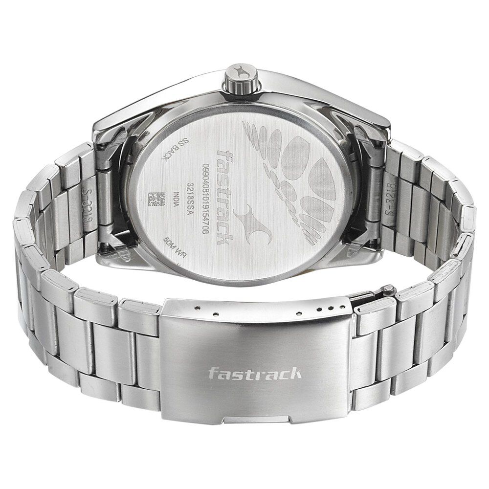 Fastrack watch on sale stainless steel back